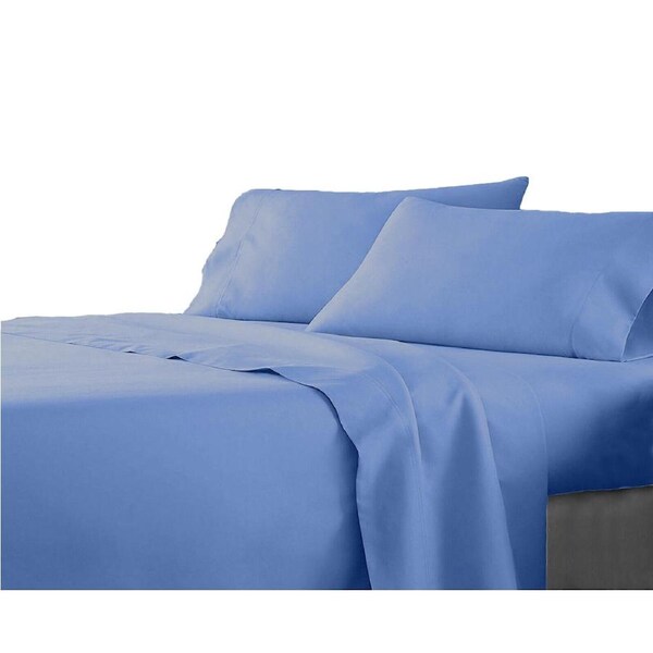 Premium Single KS Double Queen King Bed Flat Fitted Sheet Set Bed - Ocean Double