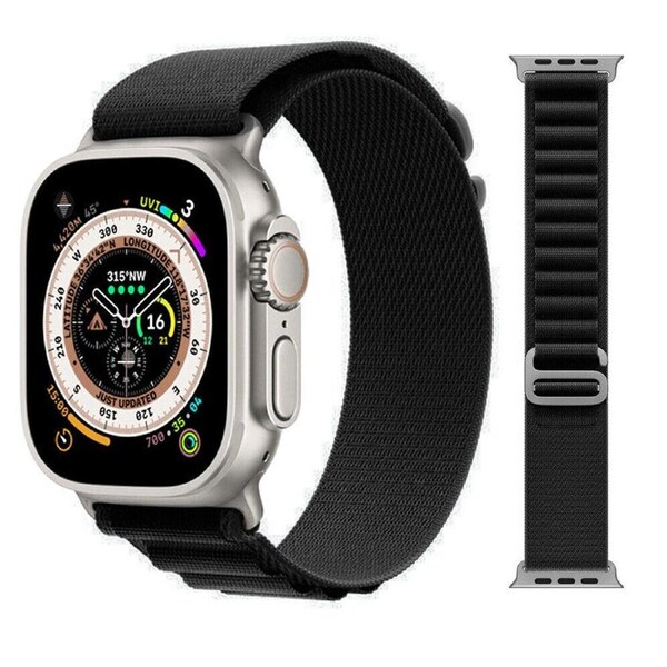 For Apple Watch Band Strap Series 9 8 7 40 44 41 45 49mm Alpine Trail Loop iWatch - Alpine Loop Black 38mm 40mm 41mm