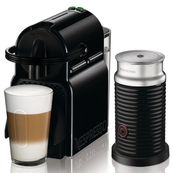 DeLonghi Nespresso Capsule Pod Coffee Machine - Easy Espresso Cappuccino Maker - BONUS MILK FROTHER - Home Office Appliance