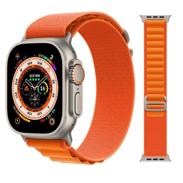 For Apple Watch Band Strap Series 9 8 7 40 44 41 45 49mm Alpine Trail Loop iWatch - Alpine Loop Orange 42mm 44mm 45mm 49mm