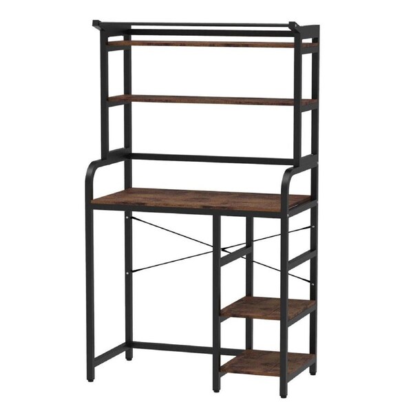 Over The Toilet Shelf Laundry Storage Rack 5 Tier Space Saver Towel Bathroom Organiser Shelves Above Washing Machine Dryer Standing Room Paper Holder