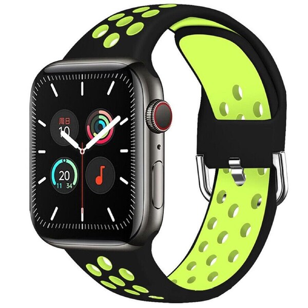 For iWatch Apple Watch Band Series 9 SE Ultra 8 7 6 5 4 Strap 38 40 41 42 44 45 49 - Black Green 38mm 40mm 41mm