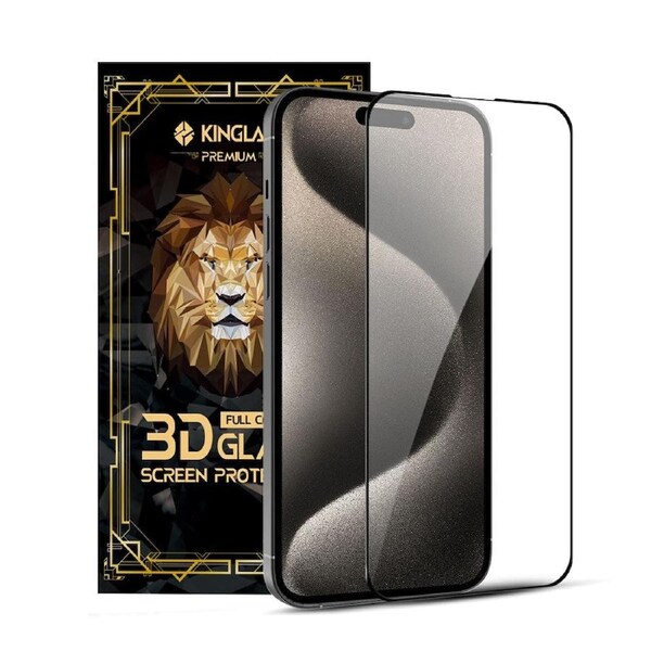 iPhone 17 Pro Kinglas Full Coverage Tempered Glass Screen Protector
