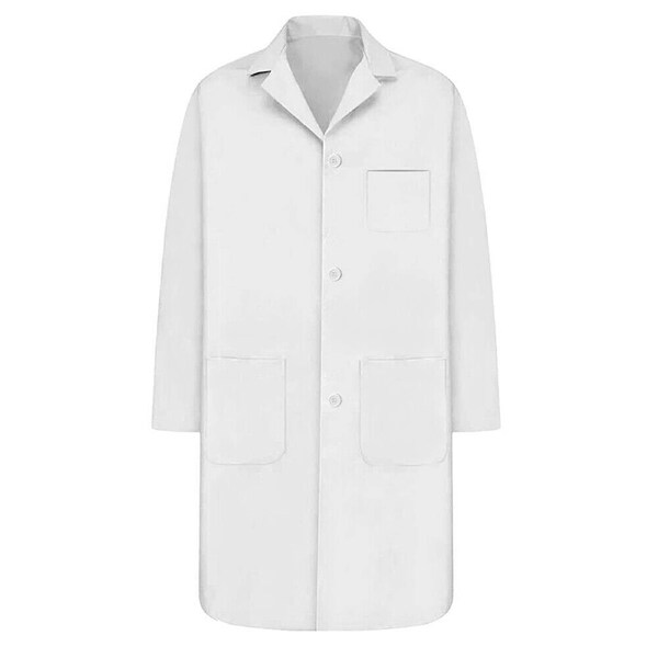 White Lab Coat Hygiene Food Industry Warehouse Laboratory M