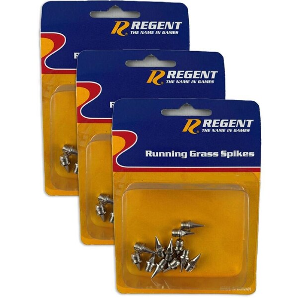 3x 12pc Regent Stainless Steel Durable Grass Spikes Running Equipment 7mm