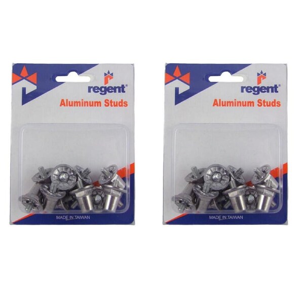 2x 12pc Regent Aluminum Sporting Shoes Spare Replacement Studs Accessories 16mm