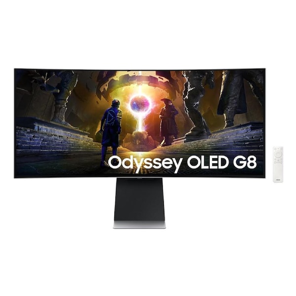 Samsung 34" Odyssey OLED G8 Curved UWQHD 175Hz Gaming Monitor (34", Silver)