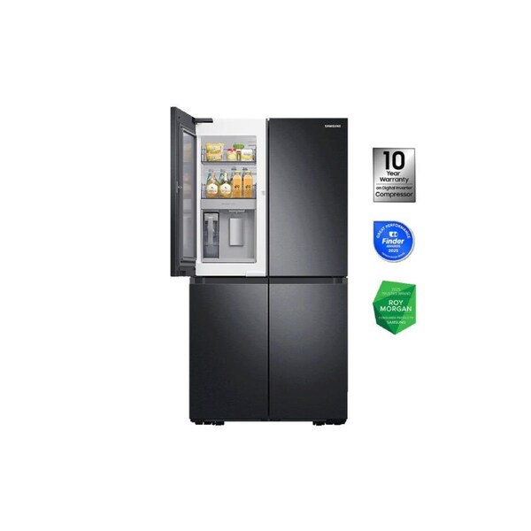 Samsung 4-Door French Door Refrigerator Beverage Centre 648L (Black 648 L)