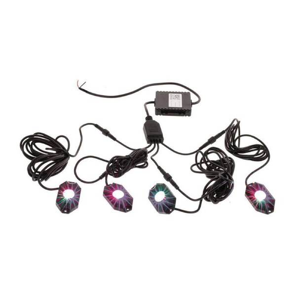 4pc Hulk LED Flood Beam Outdoor Rock Light Kit w/ Bluetooth RGBW