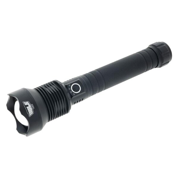 Hulk High Powered Rechargeable Aluminium/Glass LED Torch Black