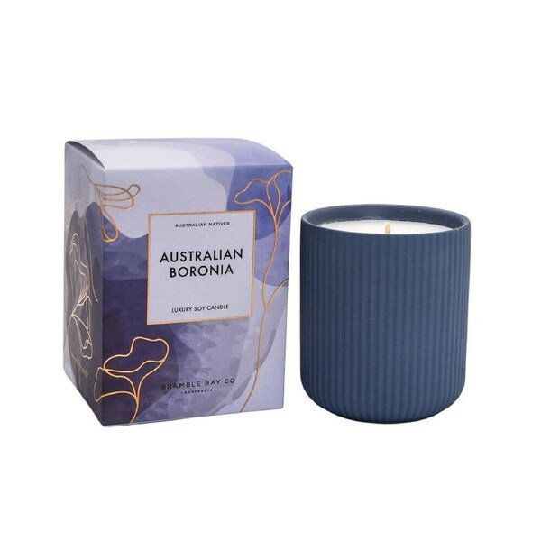 Bramble Bay Native Plum Australian Boronia Scented Ceramic Candle 270g