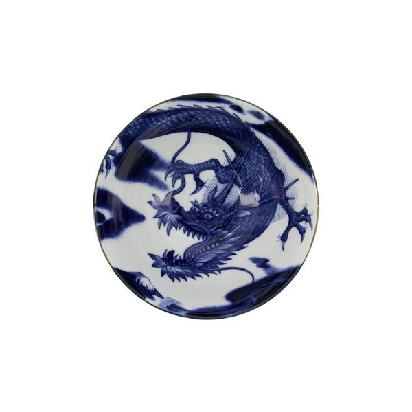 Tokyo Design Tendon Bowl Porcelain Blue Dragon Dishwasher Safe 17cm x 8cm