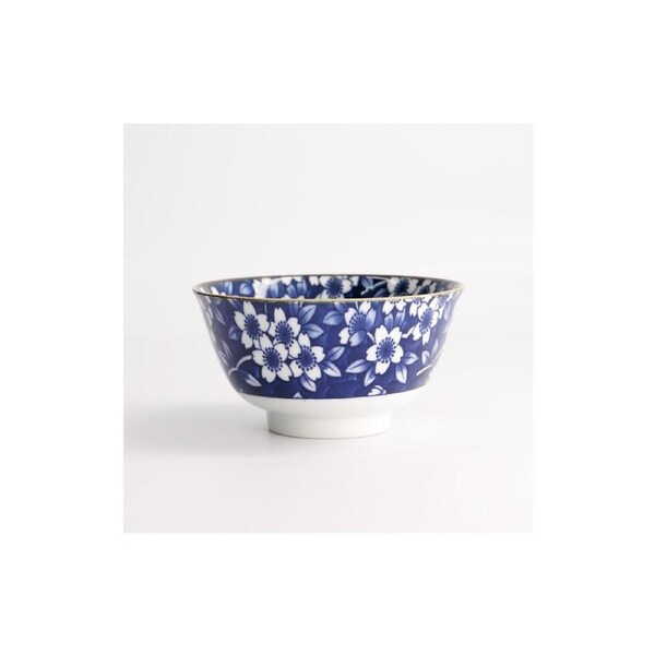 Tokyo Design Rice Bowl Blue Sakura Porcelain Microwave Dishwasher Safe 12cm
