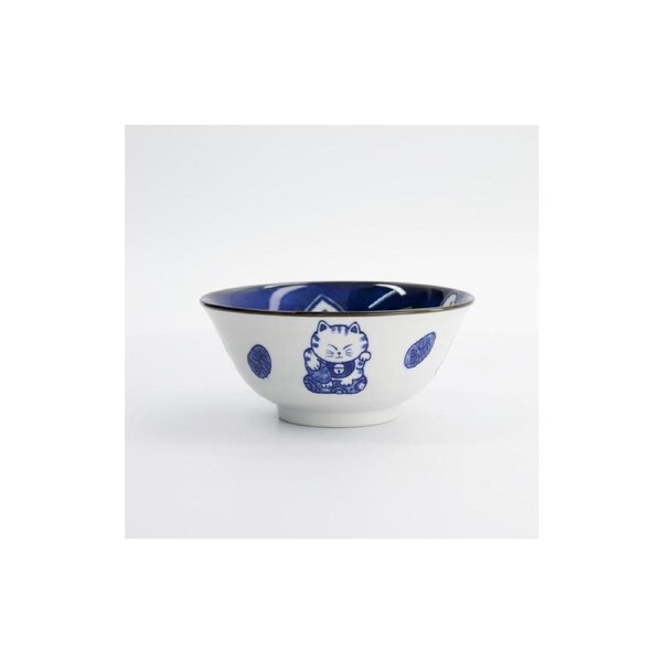 Tokyo Design Kawaii Cat Porcelain Bowl Microwave Dishwasher Safe 15x6.5cm