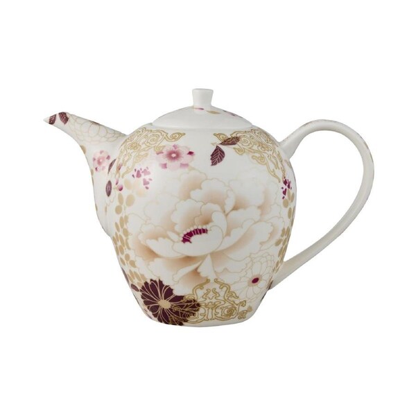 Maxwell And Williams Kimono Teapot Bone China Floral Pattern 1.1L Gift Boxed