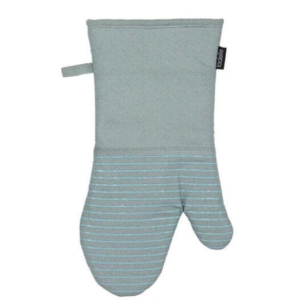 Ladelle Lennox Oven Mitt Ice Blue Silicone Grip Heat Resistant Non Slip