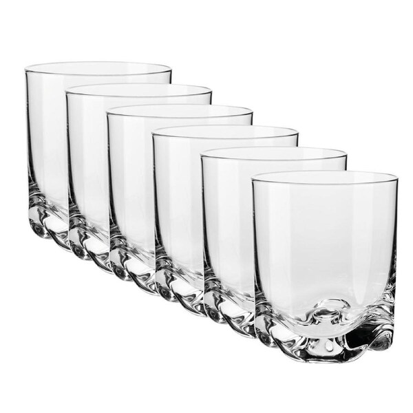 Krosno Mixology Tumbler Glasses Clear Gift Boxed Dishwasher Safe 330ml
