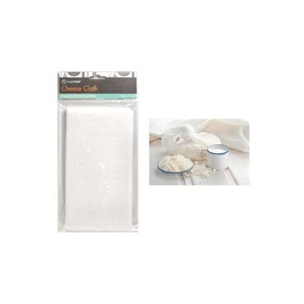 Top Chef Cheese Cloth Fine Weave Durable Reusable Food Safe White 145x91cm