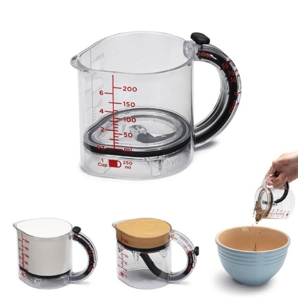 Dreamfarm Upcup Measuring Cup 4 In 1 Scoop Pour Store 250ml