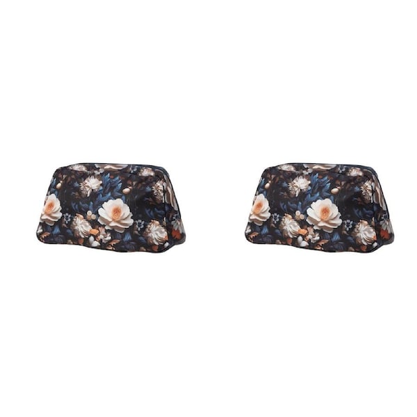 2PK Bramble Bay Vintage Floriade Pearl Rhapsody Wash Cosmetic Bag Travel