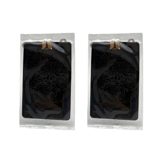 2x 2pc Bramble Bay Fragrance Petal Car Air Freshener Black Rose Musk And Vanilla