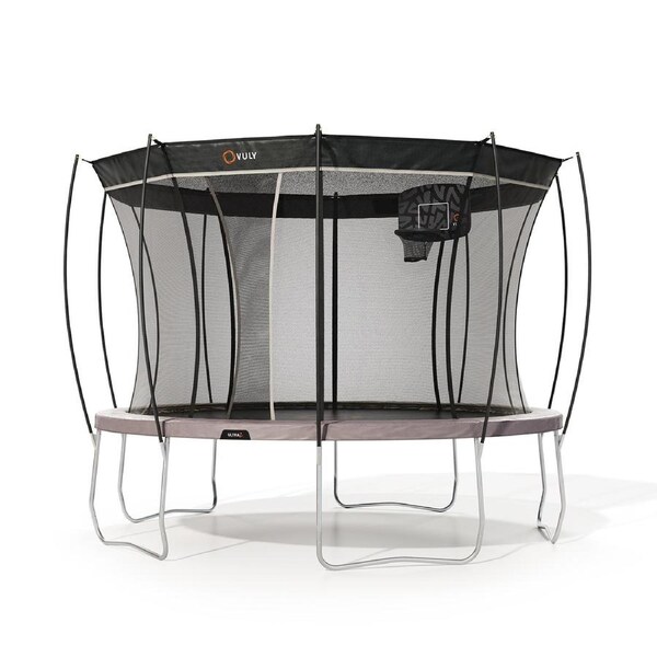 VULY Ultra 2 Large 13ft Trampoline with Enclosure - Round Kids Trampolines Bundle With Shade Cover Pro & Hoop