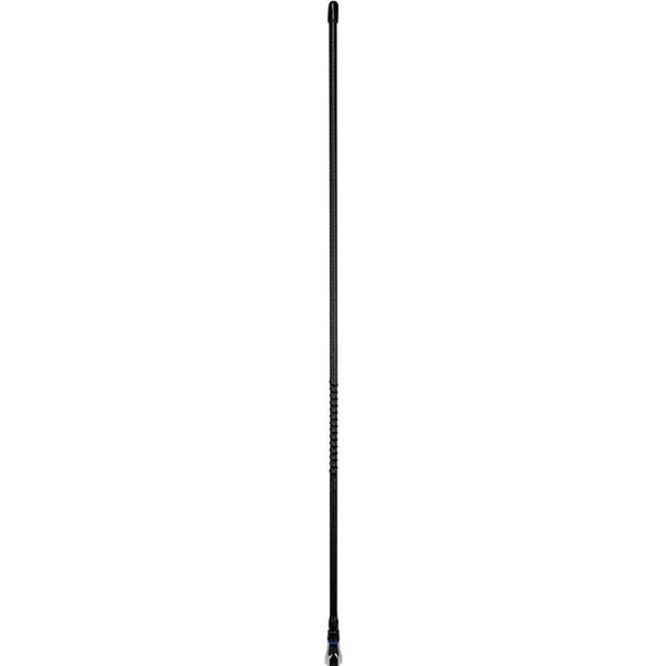 GME UHF CB Heavy Duty Fibreglass Whip Ground Dependent 6.6dBi Antenna 64cm BK