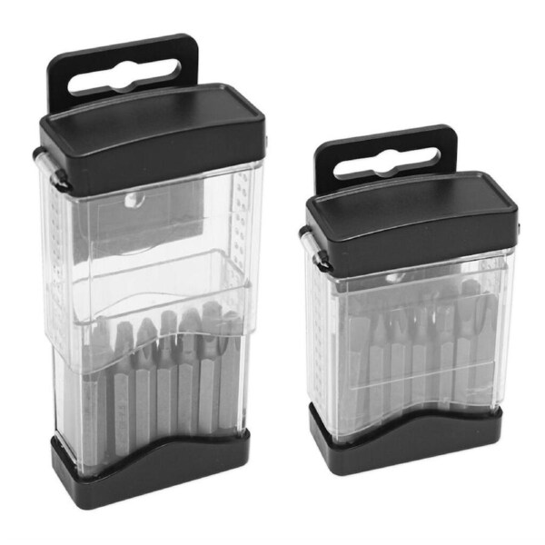 15pc Ampro T12407 Power Bit Set 100mm extra reach driver bits