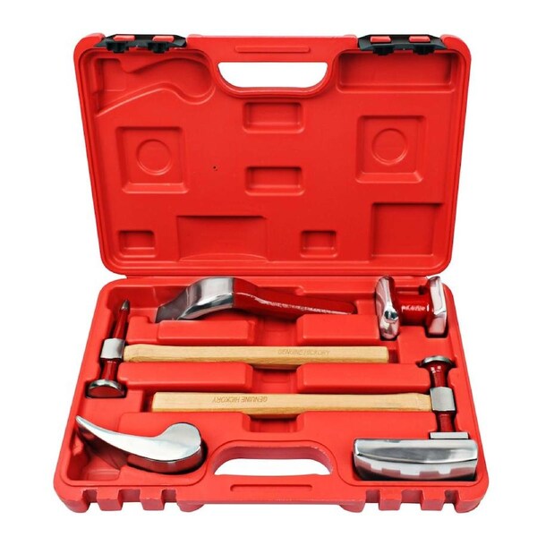 6pc Ampro T20664 Hammer and Dolly Set Durable Steel Construction