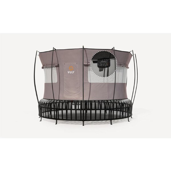 VULY Thunder 2 Pro XL 16ft Springless Trampoline with Enclosure - Round Kids Trampolines Bundle With Tent Bundle & Hoop