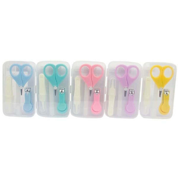 Baby & Me Baby Manicure Set 3 Piece Infant Nail Care Kit Assorted Colour