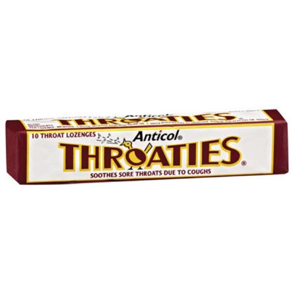 Allens Anticol Throaties Menthol Lozenges Chewy Sore Throat Relief