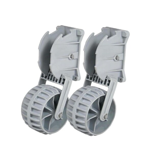 2Pcs Inflatable Boat Launching Wheels Flip-up Dinghy Wheels