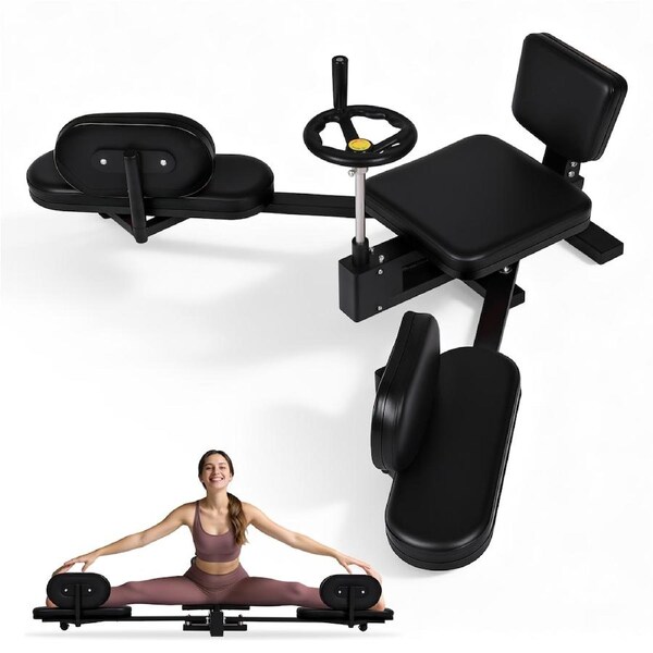 Advwin Leg Stretcher, 0?C210??Adjustable Split Trainer with One-Handed Handwheel Control, Durable Steel Frame (120kg Capacity), Ergonomic PU Leather Cushions ?C Ballet, Yoga, Martial Arts & Home Gym