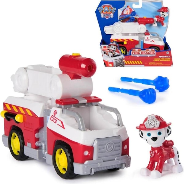 Paw Patrol - Fire Rescue: Rescue Fire Engine with Marshall Figure - Spin Master