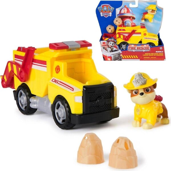 Paw Patrol - Fire Rescue: Rescue Fire Dump Truck with Rubble Figure - Spin Master