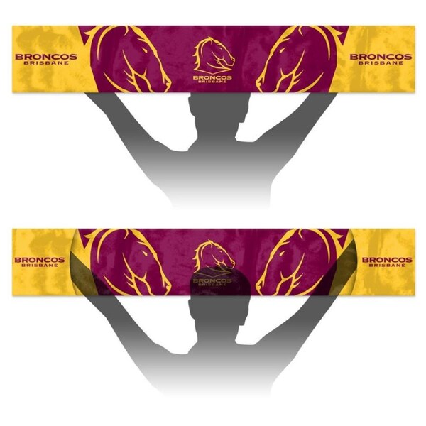Brisbane Broncos NRL Banner Flag includes Hand Pockets