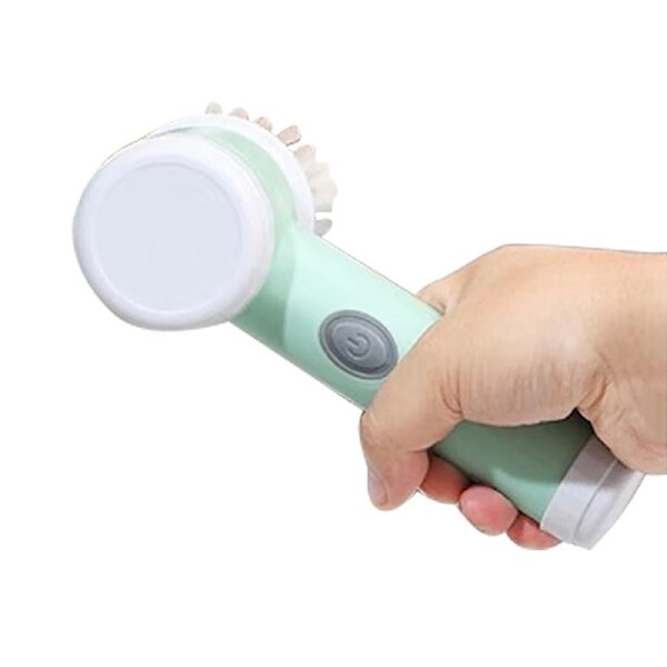Green 5 In 1 Electric Cordless Spin Scrubber Turbo Scrub Super Power Cleaning Brush