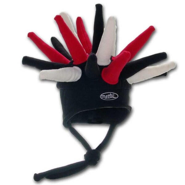 Hellraiser Spikey Cool Ski Hat - Youth Size. Ages 2-8.-Black/Red/Vanilla