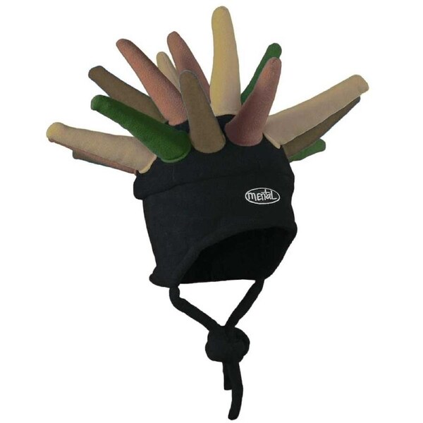 Hellraiser Spikey Cool Ski Hat - Youth Size. Ages 2-8.-Biege/Brown/Olive