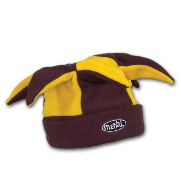 Comet Funky Fleece Winter Ski Hat - Youth Size-Black/Yellow
