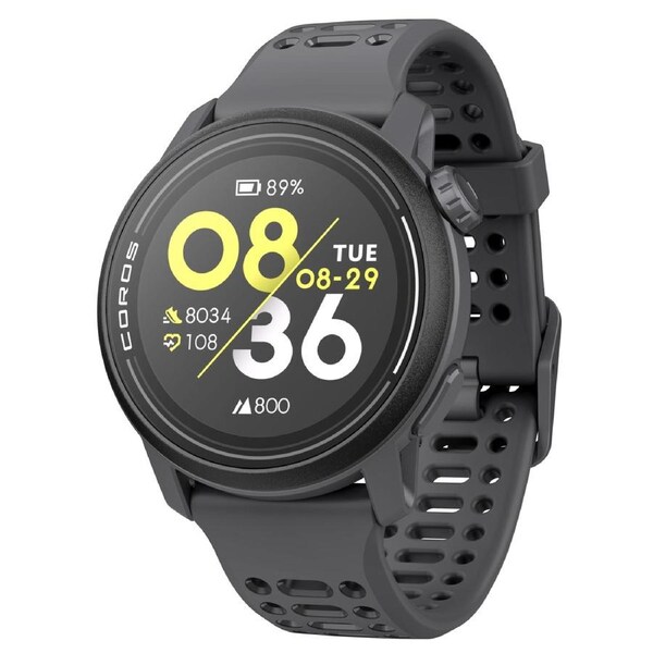 COROS PACE 3 GPS Sport Watch - Black w/ Silicone Band
