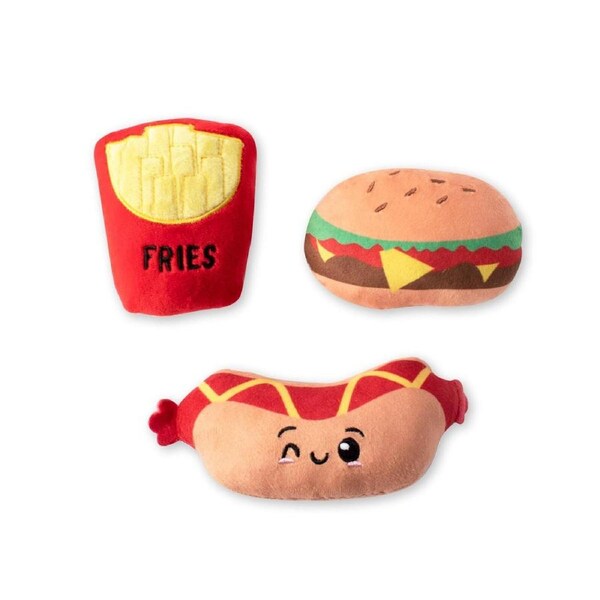 Fast Foods Plush Dog Toy