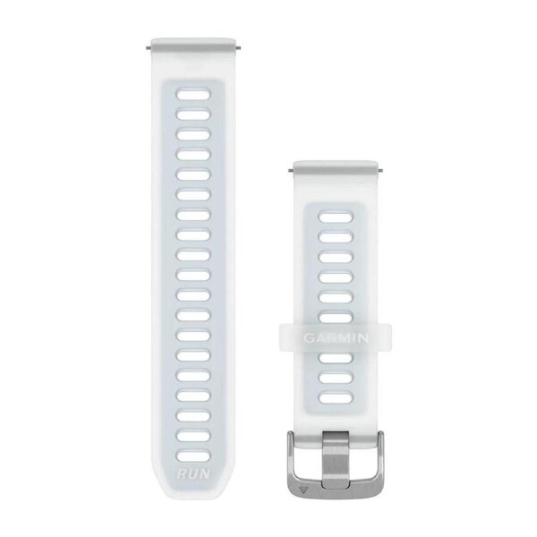 Garmin Quick Release 20mm - Translucent whitestone/cloud blue with silver hardware