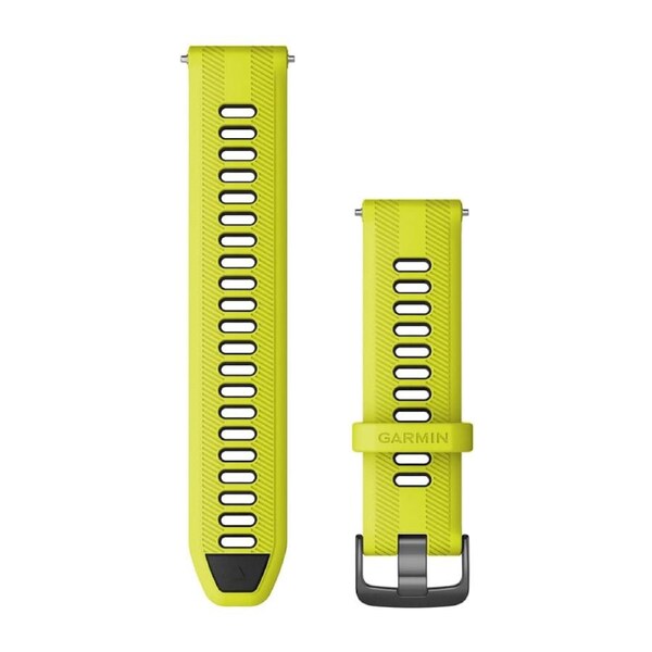 Garmin Forerunner 22mm Watch Band - Amp Yellow Black/Slate Ver3
