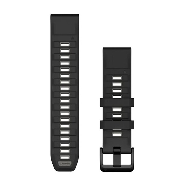 Garmin QuickFit 22 - Black / Pebble Gray Silicone Band