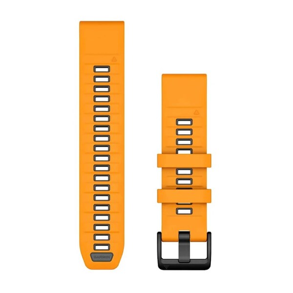 Garmin QuickFit 22 - Spark Orange / Graphite Silicone Band