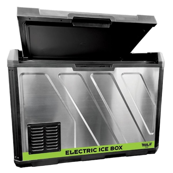 Hulk Electrical Stainless Steel Ice Box Fridge Freezer 50L Silver