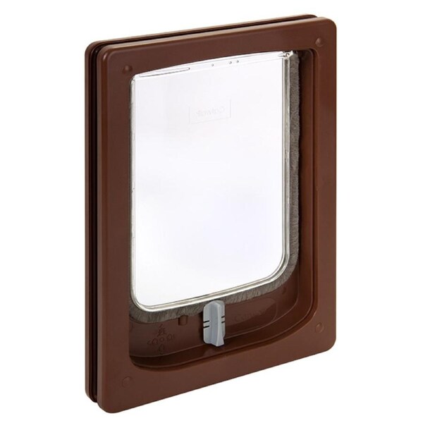 Pet-Tek Wood Fitting Small Dog Door Tunnel Brown