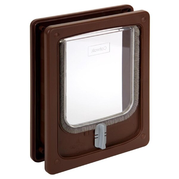 Pet-Tek Wood Fitting Cat Door Tunnel Brown